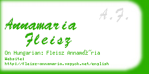 annamaria fleisz business card